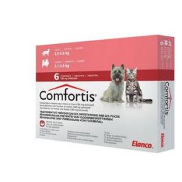 Komkommer Negen Mededogen Comfortis hond kat 180 mg 6 kauwtabletten
