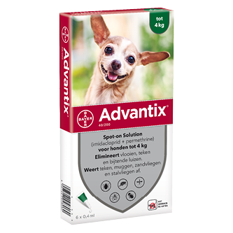 Advantix 40/200 hond 1,5-4 kg 6 pipetten